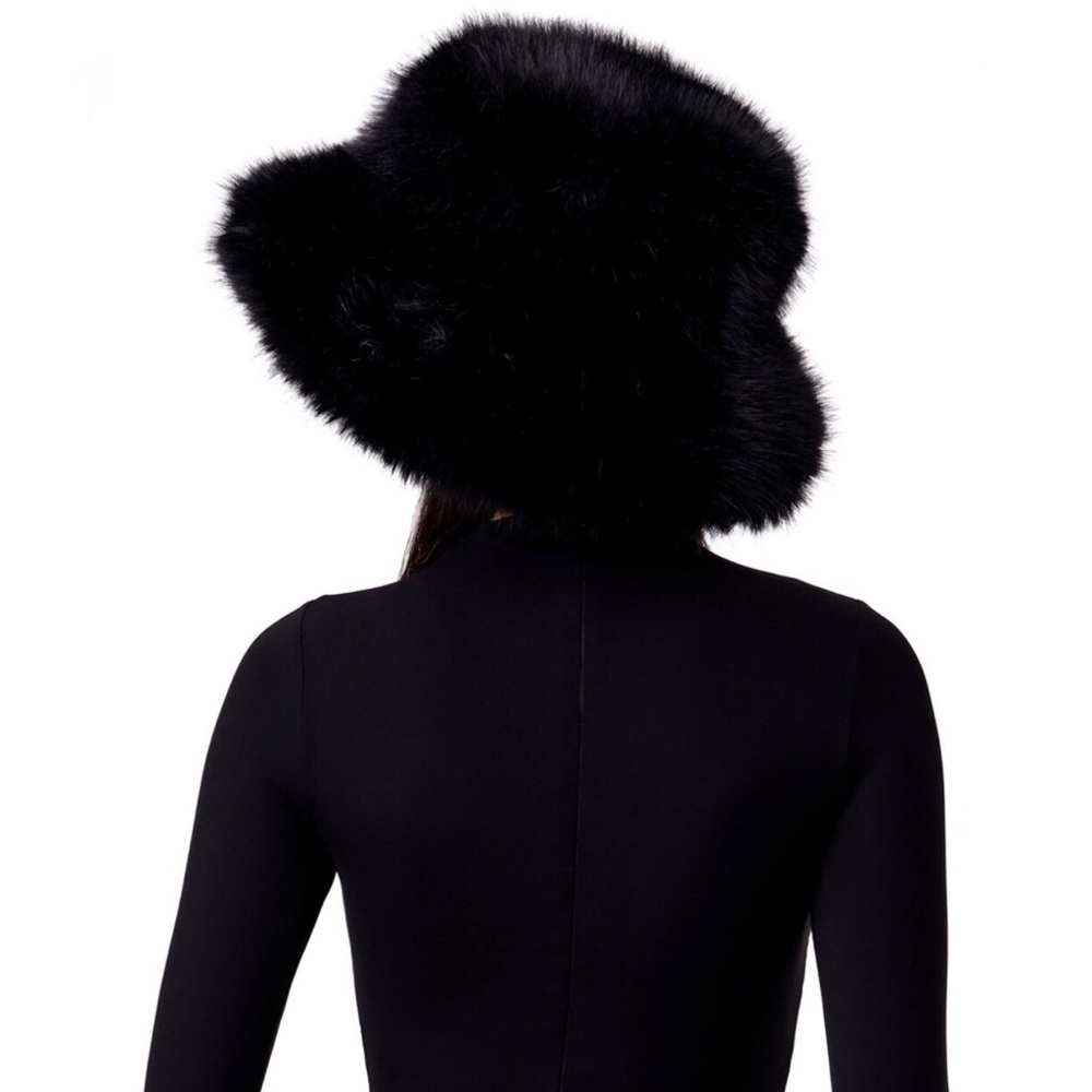 Naked Wardrobe Faux Fur Oversized Bucket Hat